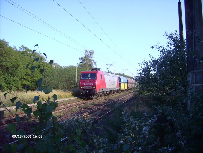 145 CL 002auf den Weg nach Ziltendorf mit ein Kohlezug frs EKO.13.09.06